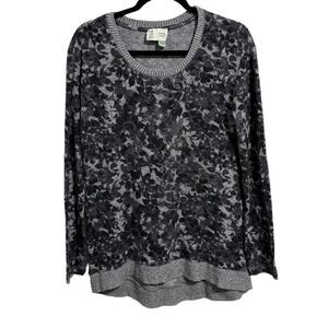 Anthropologie Knit Floral Thermal